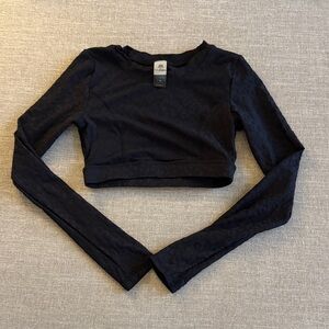 Kitty Gains Long Sleeve Crop Top